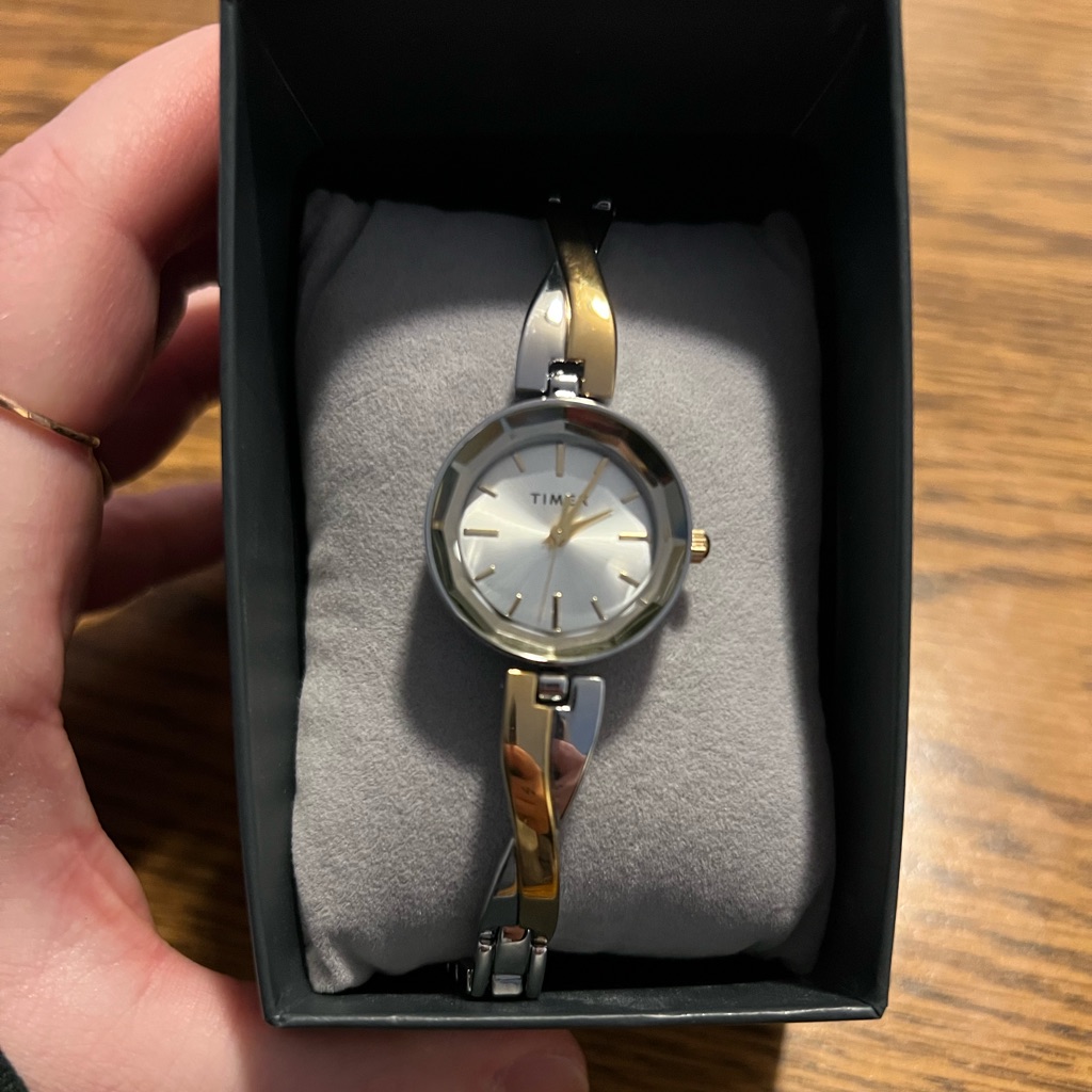 Nib Timex Gold And Silver Ladies Classic Watch